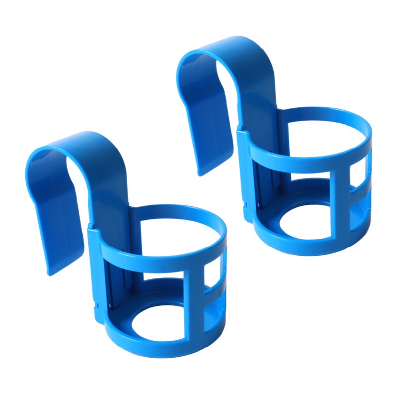 Pool Cup Holder Prevent Spill Poolside Drink Holder Above Ground Pool Accessories for Round Pool Bar Top Rails 2Pcs, Round - Image 3