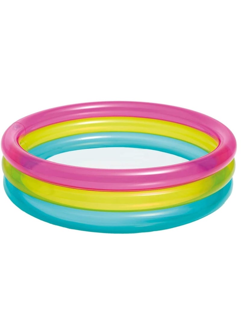 INTEX Rainbow Baby Pool, Multi-Colour, 57104 - Image 1