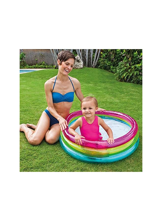 INTEX Rainbow Baby Pool, Multi-Colour, 57104 - Image 2