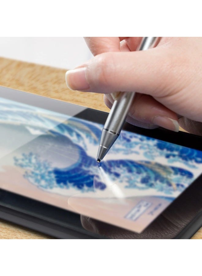 BoxWave Stylus Pen Compatible with Huawei MateBook X Pro - AccuPoint Active Stylus, Electronic Stylus with Ultra Fine Tip for Huawei MateBook X Pro - Metallic Silver - Image 3
