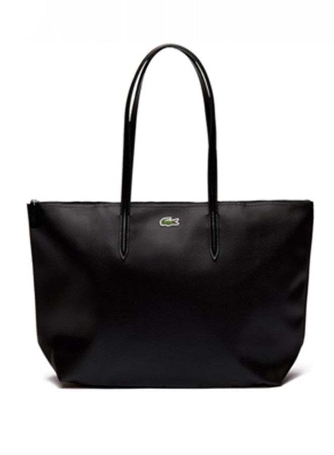 Lacoste Women's Concept Fashion Versatile Large Zipper Large Size Accessories Cleaners bag Black-Make up - Image 1