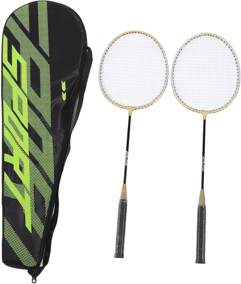 Alloy Badminton Rackets Set of 2, Lightweight Racquets with Bag for Adults and Teenagers - Durable Alloy Frame, Flexible Design, Ideal for Training and Entertainment - Image 1