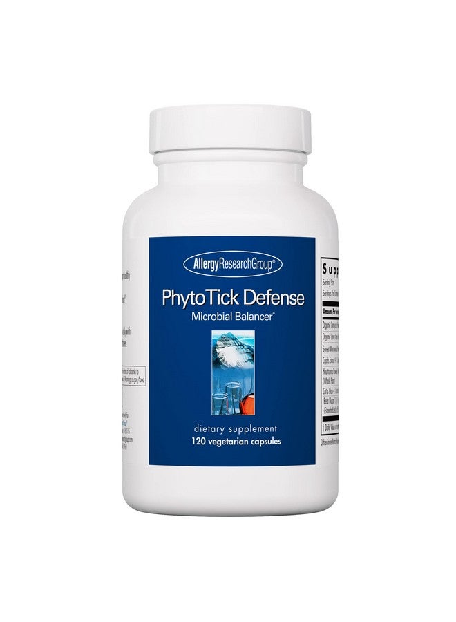Allergy Research Group Phyto Tick Defense Supplement - Mushroom Complex, Mushroom Extract Powder in Convenient Capsules, Nootropic with Lions Mane, Cordyceps, Beta Glucans - 120 Vegetarian Capsules - Image 1