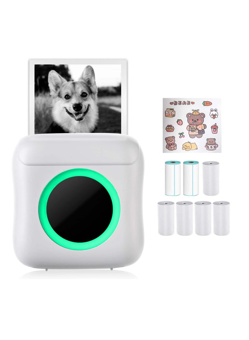 KASTWAVE Mini Pocket Printer, Wireless Bluetooth Thermal Printer for iPhone & Android, Portable Inkless Label Printer for Photos Pictures Receipt Memos Notes Work List - Image 1