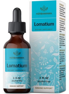 HERBAMAMA Lomatium Tincture Organic Lomatium Root Drops (2 Fl Oz (Pack Of 1))  - Image 1