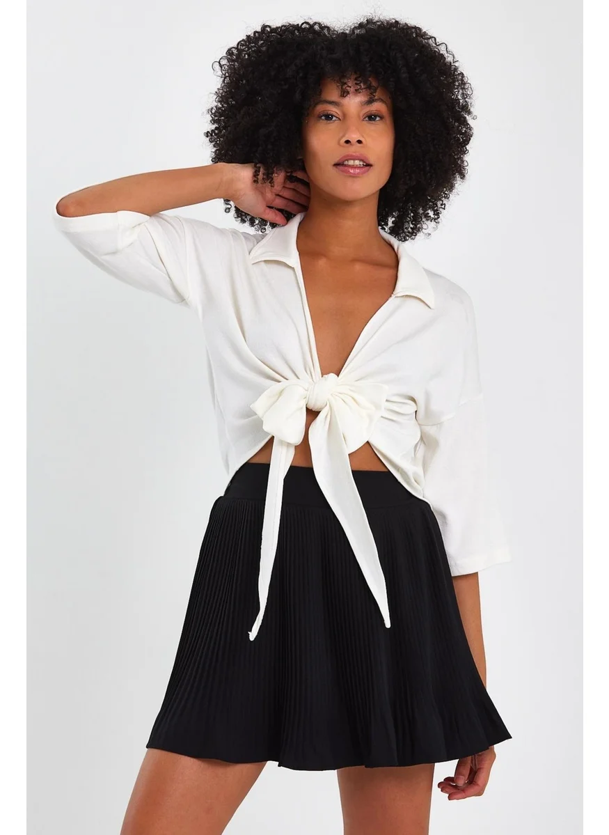 Alexander Gardi Front Tie Blouse B23-0041