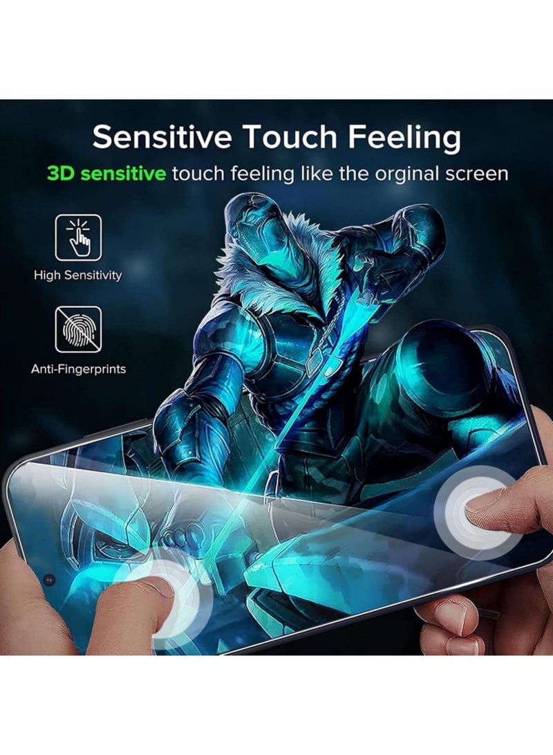 أداندو [2+2] واقي شاشة زجاجي مقوى متوافق مع OnePlus 15 5G + واقي عدسة الكاميرا، مقاوم للخدوش، خالٍ من الفقاعات، شفاف عالي الوضوح، صلابة 9H - Image 4