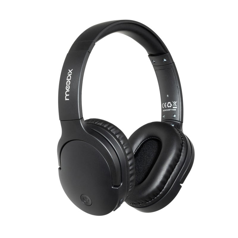 Bluetooth Wireless Over-Ear Headphones, 18H Playtime, Fast Charging, Noise Cancellation, Foldable Design, 3.5mm Audio Jack, Hands-Free Mic  Voice Assistant - Image 1