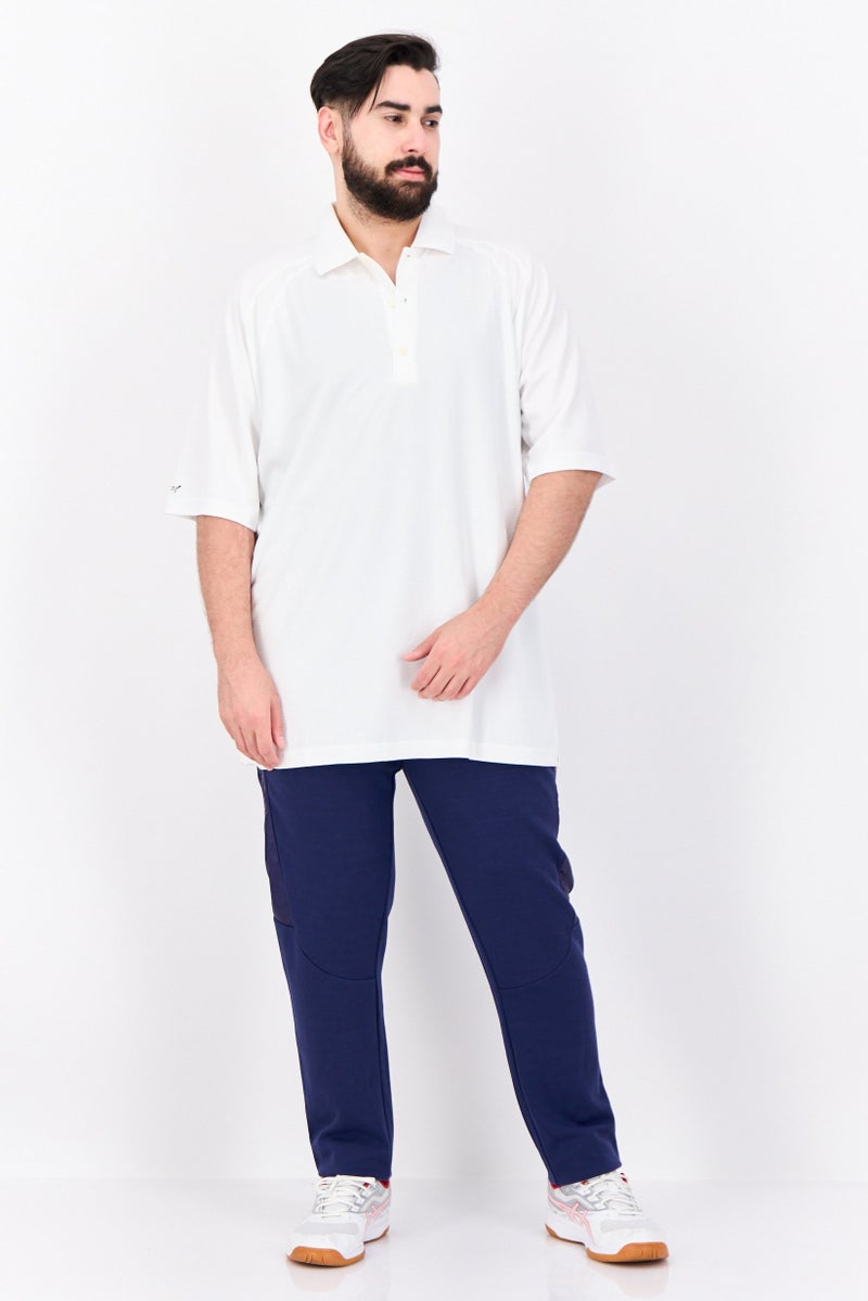 Greg Norman Men Sportswear Fit Solid Short Sleeves Outdoor Polo, White - Image 4