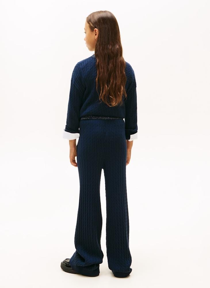 TOMMY HILFIGER Youth Mini Cable Sweater Pant - Image 2