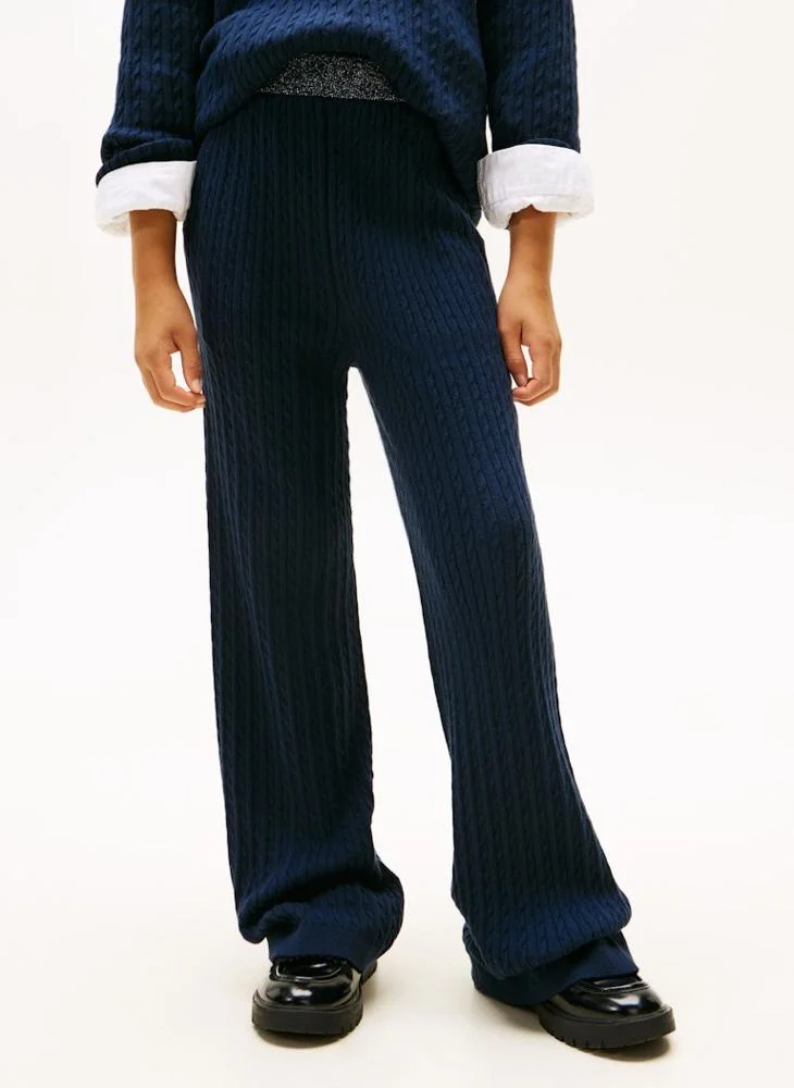 تومي هيلفيغر كنزة صوف صغيرة للأطفال وبنطلون