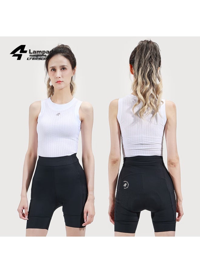 Lampada Lanpada Spring And Summer Sun Protection Shorts With Pockets For Women, Cycling Shorts For Mountain Biking And Road Cycling, Qingmeng, Black, Size S - Image 3