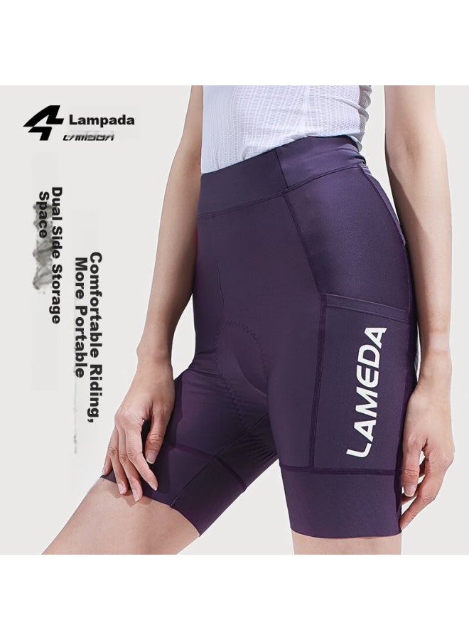 Lampada Lanpada Spring And Summer Sun Protection Shorts With Pockets For Women, Cycling Shorts For Mountain Biking And Road Cycling, Qingmeng, Black, Size S - Image 4