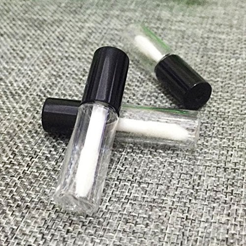 Mydio 50 Pack 1.2Ml Clear Mini Lip Gloss Tube Empty Lip Balm Containers With Black Lid For Lipstick Samples - Image 4