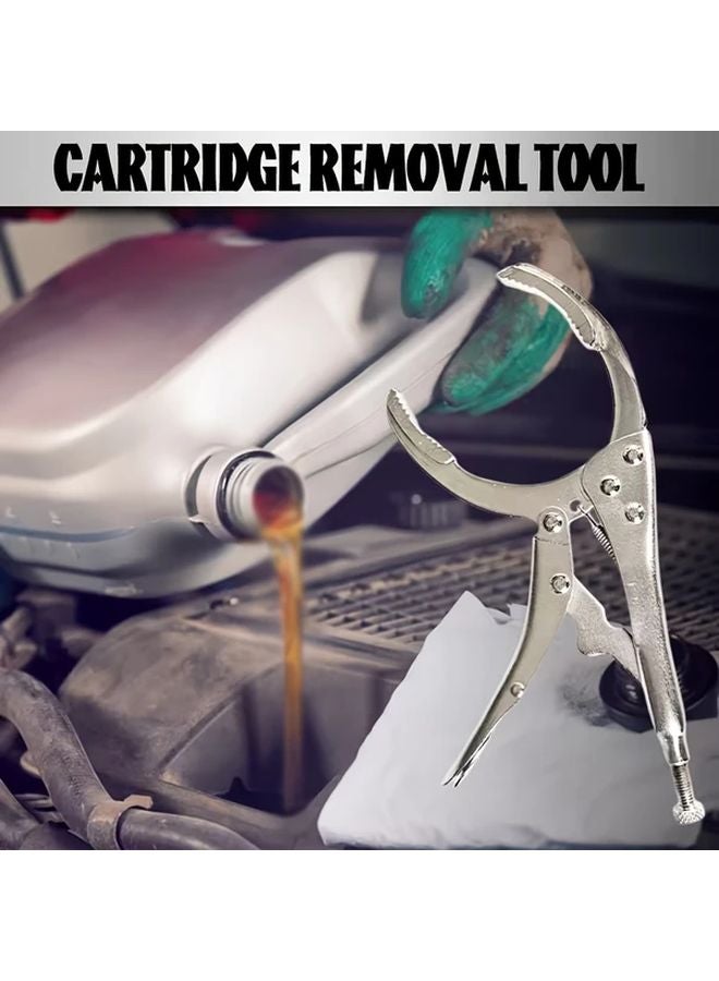 Silvery Adjustable Oil Filter Wrench Multi Function Car Engine Repair Tool - Image 5