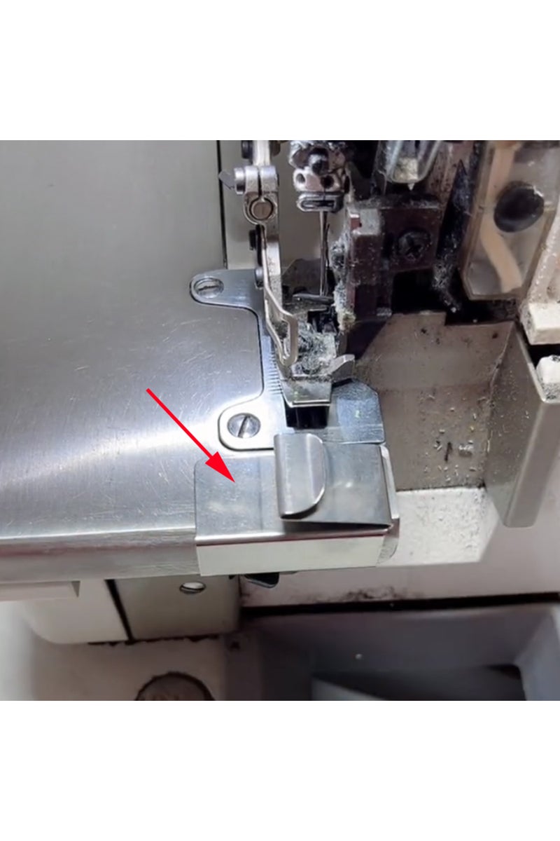 إيروريكس 1 قطعة ماكينة خياطة الأوفرلوك الصناعية قاعدة الأكمام العلوية، دليل التماس، دليل هيمر، دليل الحاشية، L - Image 4