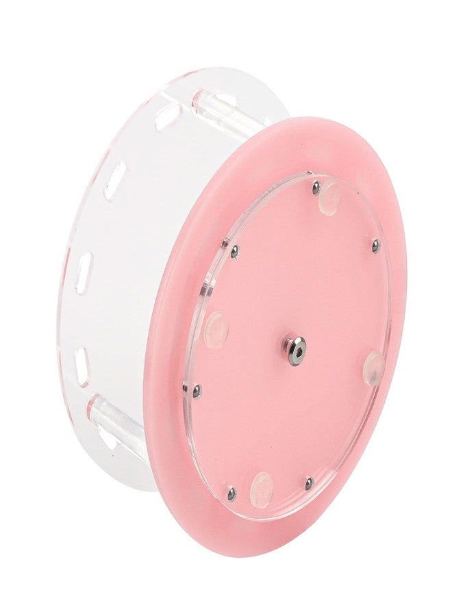 Mekupeu 12 Holes Acrylic Rotatable Tweezers Holder Eyelash Makeup Grafting Tweezer Display Stand Extensions Organizer (Pink) - Image 4