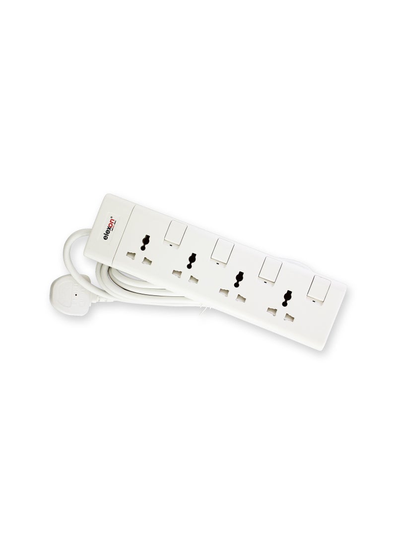 elexon - Elexon ESMA approved Universal Extension Socket with 4 Way Plug 5 meter, Power Cord / Extension for Home, Office (EL 902S) - Image 1