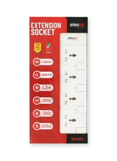 elexon Elexon ESMA approved Universal Extension Socket with 4 Way Plug 5 meter, Power Cord / Extension for Home, Office (EL 902S)  - Image 1