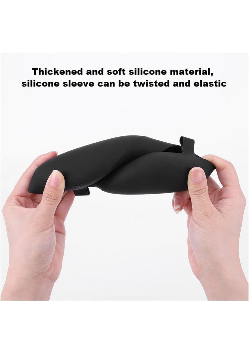 Designed for Vision Pro Case Soft Silicone Shockproof Screen Protective Cover for Vision Pro VR Glasses Anti-Scratch VR Helmet Protective Cover for Apple Vision Pro VR Glasses (Black) - Image 4