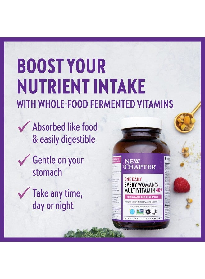 New Chapter Women Every Woman One Daily 40+ Fermented With Probiotics + Vitamin D3 + B Vitamins + Organic Nongmo Ingredients Ct Multivitamin 96 Count (Pack Of 1) - Image 5