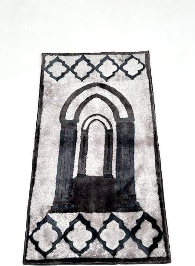 MySheep Muslim Prayer Rug  Non Slip Natural Sheepskin Islamic Mat Handmade Thick Large Padded Sajadah Soft Luxury For Eid Al-Fitr Travel Home - Image 1