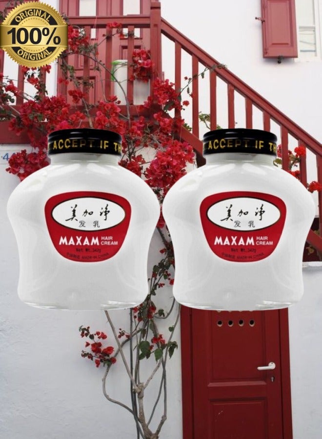 2 Pieces Maxam Hair Cream 342g