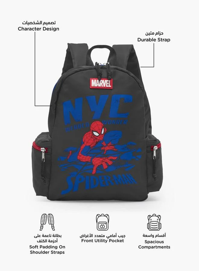 مارفل Spider-Man Print School Backpack For Boys 8-13 Years With Adjustable Straps - 24 Inches - 26x36x36 CM
