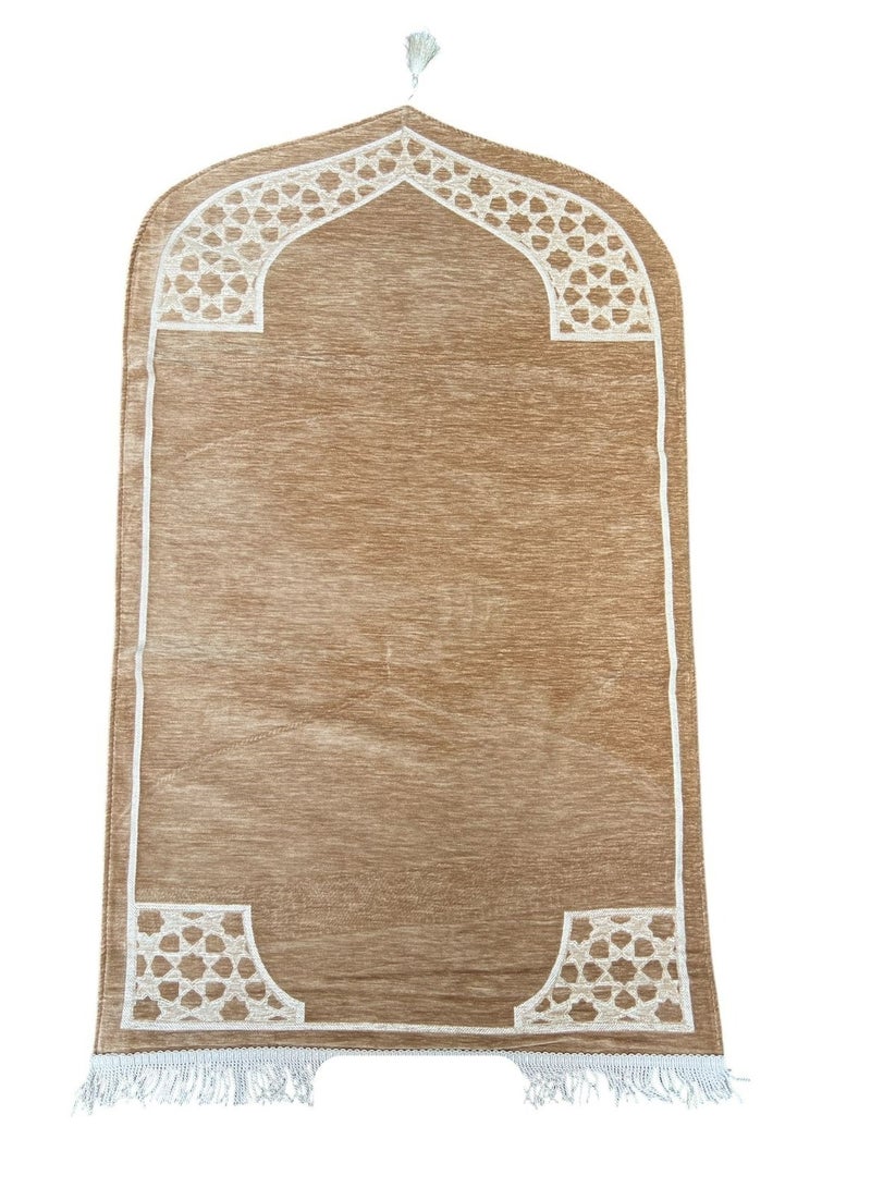 Sky Shine Ultra Soft Foam Padded Prayer Mat – Luxury Anti-Slip Sajjadah for Men & Women | Thick, Comfortable, Foldable Islamic Prayer Rug - Image 1