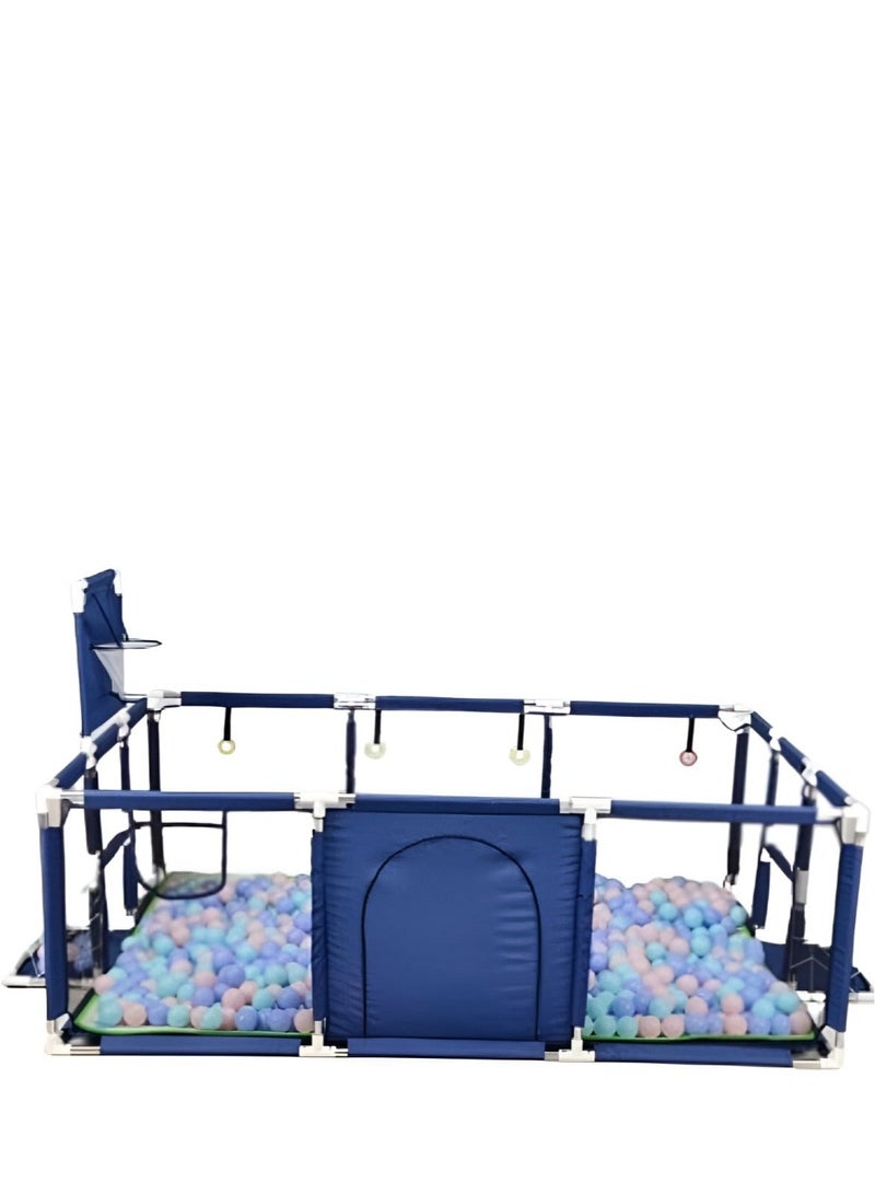 Kiko Baby Playpen With Mat - JN-210D Dark Blue - Image 2