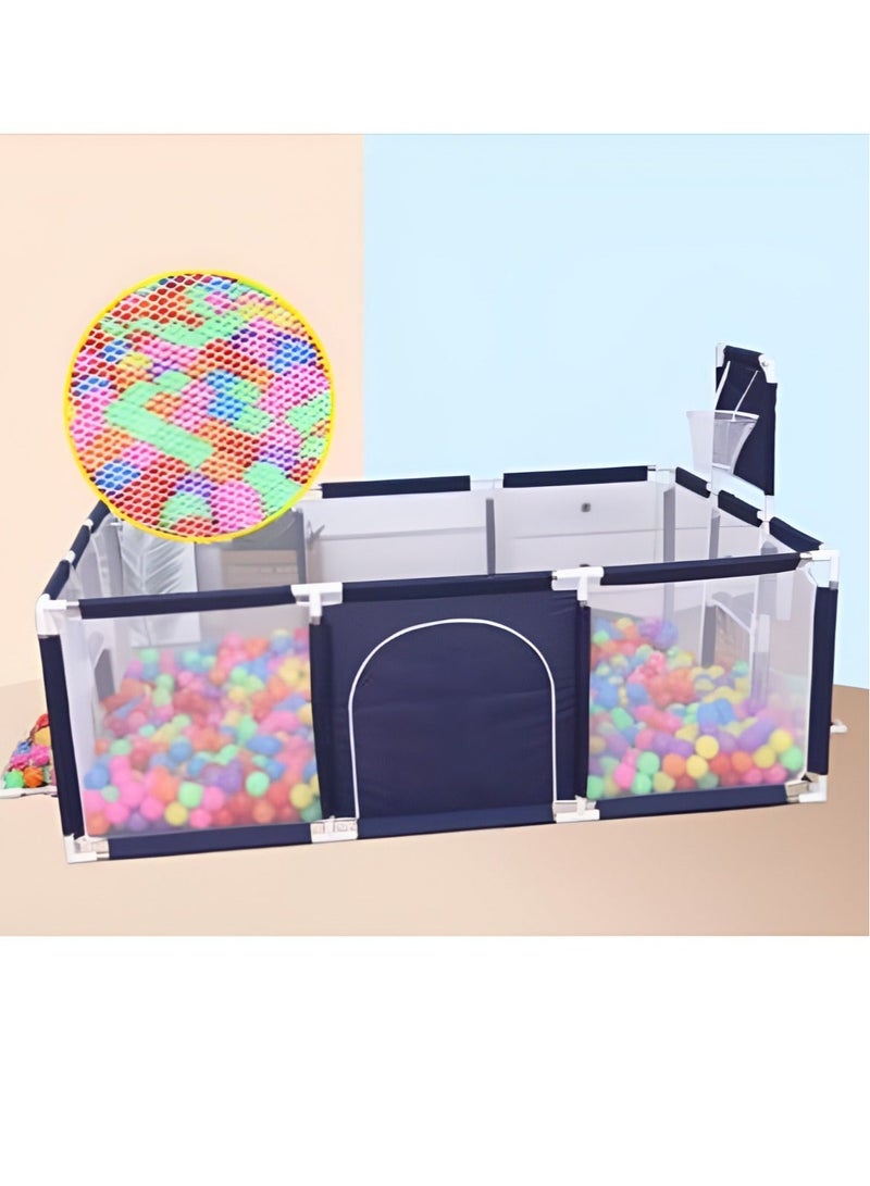 Kiko Baby Playpen With Mat - JN-210D Dark Blue - Image 4