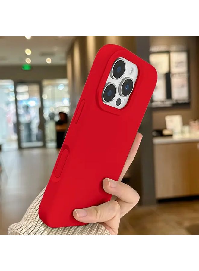 Red Matte TPU Phone Case For iPhone 13 Anti Drop Shockproof Protective Cover - Image 2