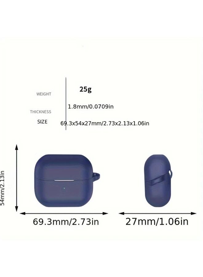 Midnight Blue Protective Case With Free Hook For Galaxy Buds3 And 3Pro - Image 3