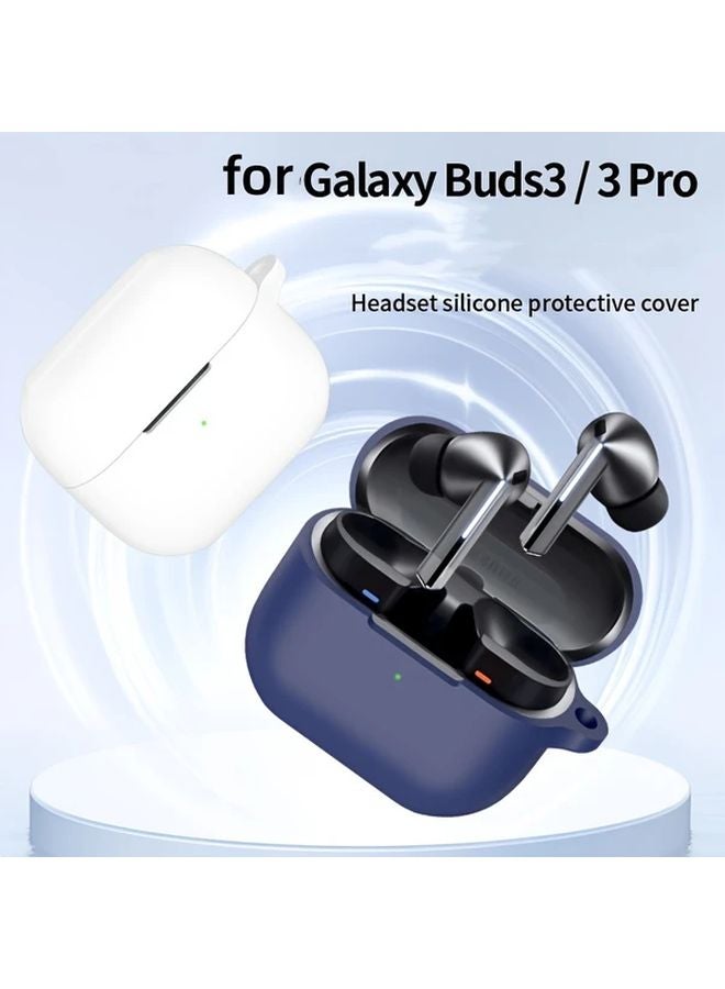Midnight Blue Protective Case With Free Hook For Galaxy Buds3 And 3Pro - Image 4