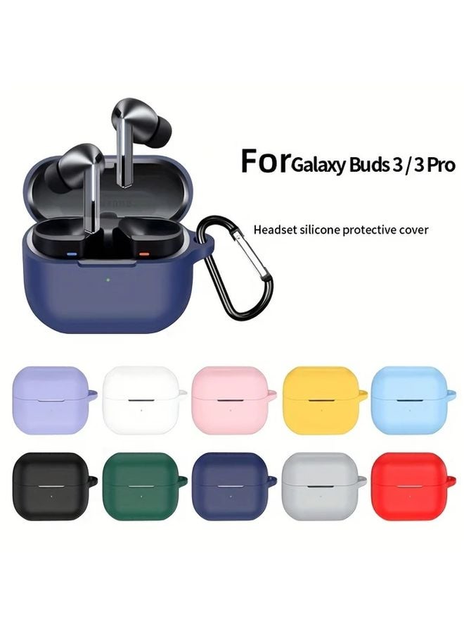 Midnight Blue Protective Case With Free Hook For Galaxy Buds3 And 3Pro - Image 2