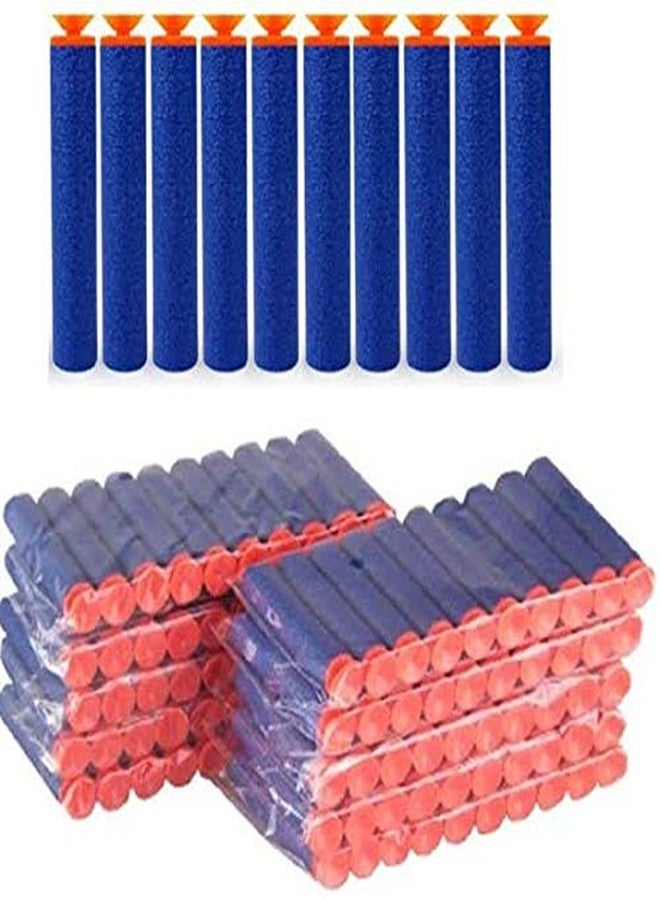 KidzBell Suction Foam Toy Bullet Dart Bullets for N-Stike Elite Guns, 100-Pieces, Blue (Suction Bullet 100) - Image 2