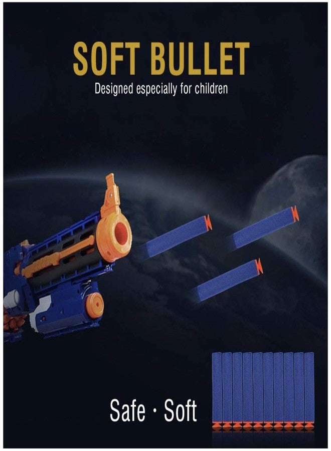 KidzBell Suction Foam Toy Bullet Dart Bullets for N-Stike Elite Guns, 100-Pieces, Blue (Suction Bullet 100) - Image 3