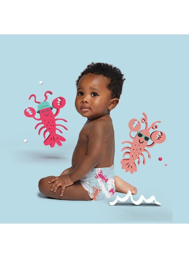 Hello Bello Premium Swim Diapers - Size S (16-28 lbs), Cute Extra-Bright Lobster Designs, 20 Count Jumbo Pack - Image 4