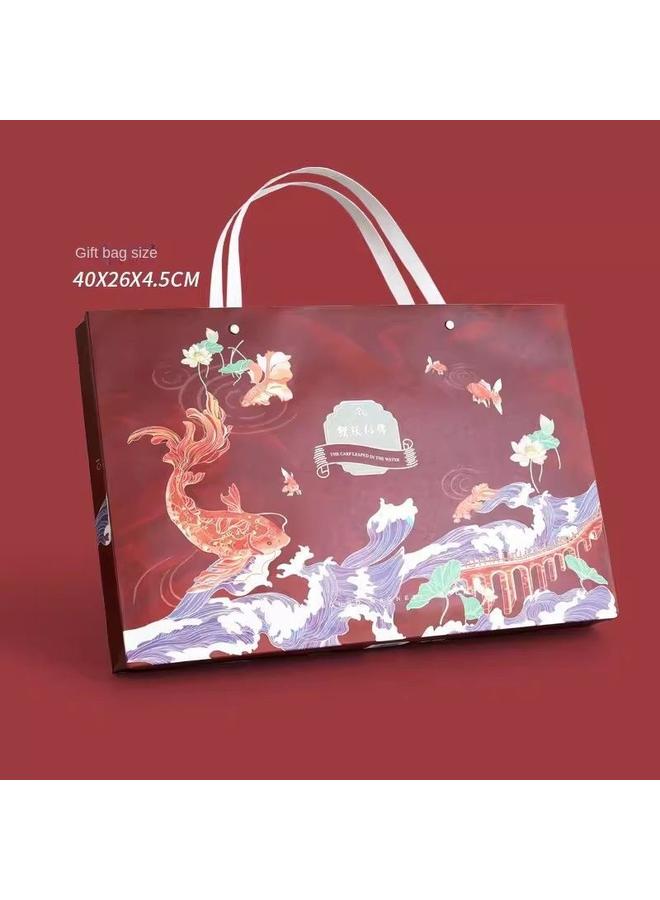 Bluejw Hand Account Book Suit Girl's Heart Cute Korean Ins Internet Red Hand Account Book Journal Tool Material Full Set Gift Box - Image 1