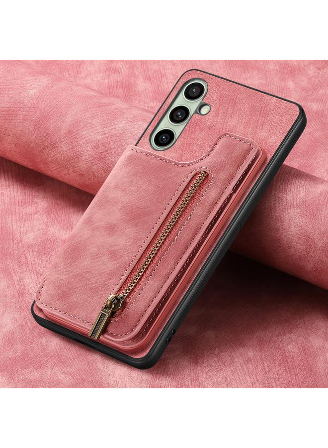 اس-توب جراب خلفي بسحاب من الجلد بتصميم كلاسيكي لهاتف Samsung Galaxy A56 5G - Image 5