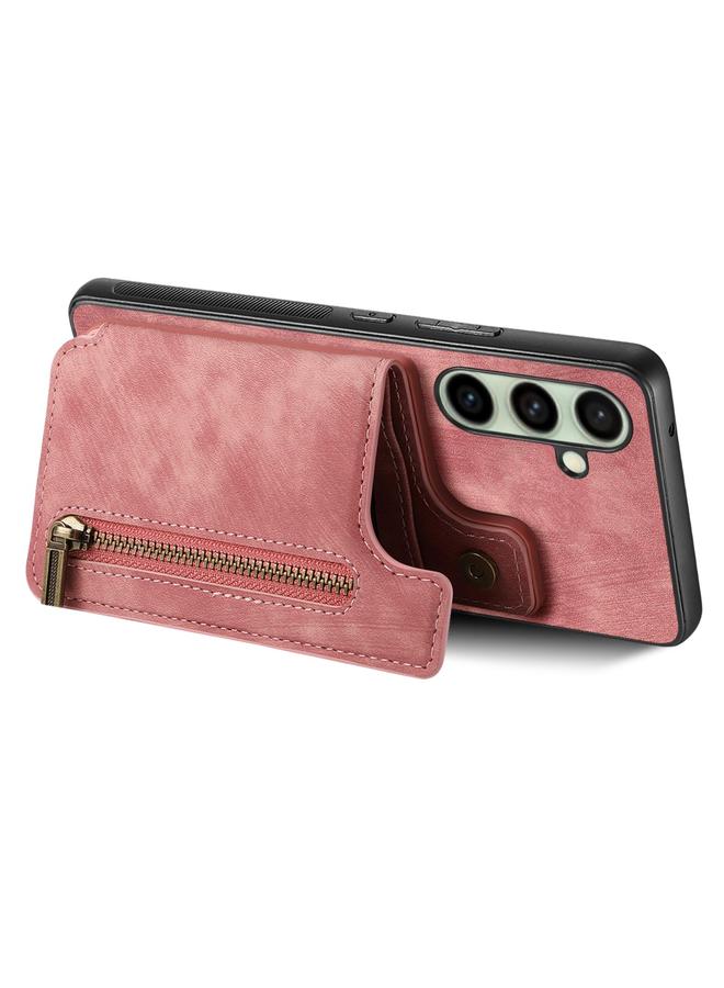 اس-توب جراب خلفي بسحاب من الجلد بتصميم كلاسيكي لهاتف Samsung Galaxy A56 5G - Image 3