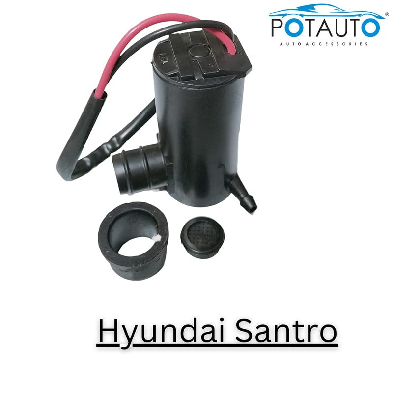 Potauto Wiper Motor Spray Pump for Clear Visibility Compatible for HYUNDAI SANTRO |F701 - Image 2