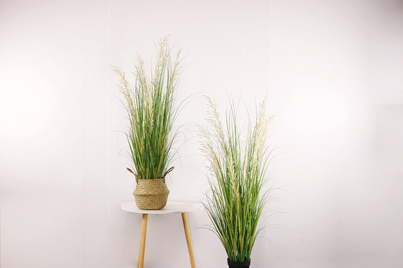 AfanD Artificial Plant, 47in Tall, 2pk Grass, Faux House Plant in Pot, Indoor Decorative Flowers & Plants, Housewarming Gift - Image 2