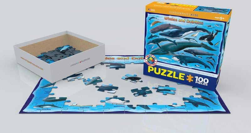 eurographics Whales & Dolphins 100 Piece Jigsaw Puzzle - Image 3
