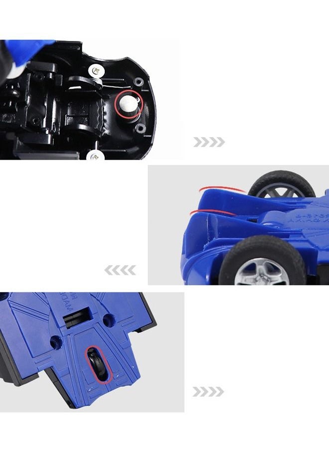 Deformation Robot Car Toy Transformation Bugatti Veyron Car Model Black/Blue