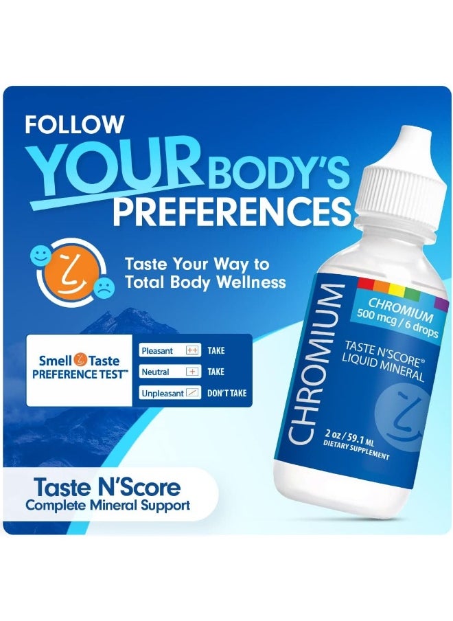 SENSEable Supplements Taste N' Score Chromium Liquid Ionic Mineral 100% Pure; 500 Mcg; 118 Servings  - Image 4