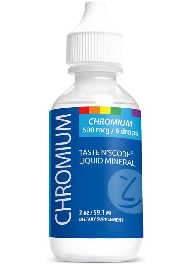 SENSEable Supplements Taste N' Score Chromium Liquid Ionic Mineral 100% Pure; 500 Mcg; 118 Servings  - Image 1