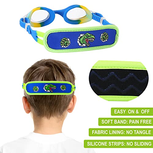 RUIGAO Kids Swim Goggles Age 2-6, Toddler Goggles No Hair Pull,UV Protection/Anti Fog/Padded HeadBand - Image 4