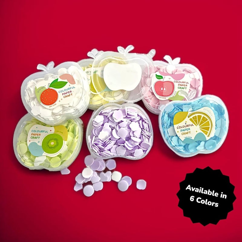 RIANZ RIANZ Pack of 2 Disposable Mini Paper Soap  Scented Soap Bath Flakes  Flower  Heart Petals  Apple Shape Portable Box Paper Soap For Travelling - Image 2