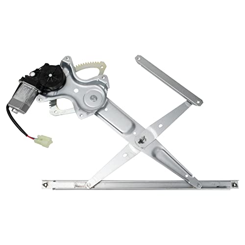 TRQ منظم نافذة الطاقة الأمامية اليسرى ومجموعة المحرك TRQ جانب السائق متوافق مع 2004-2006 سايون xA 2006-2012 تويوتا RAV4 مع نماذج مصنوعة في اليابان الرقم الأول من VIN J TO1350203 6980252080 69802-52080 - Image 1